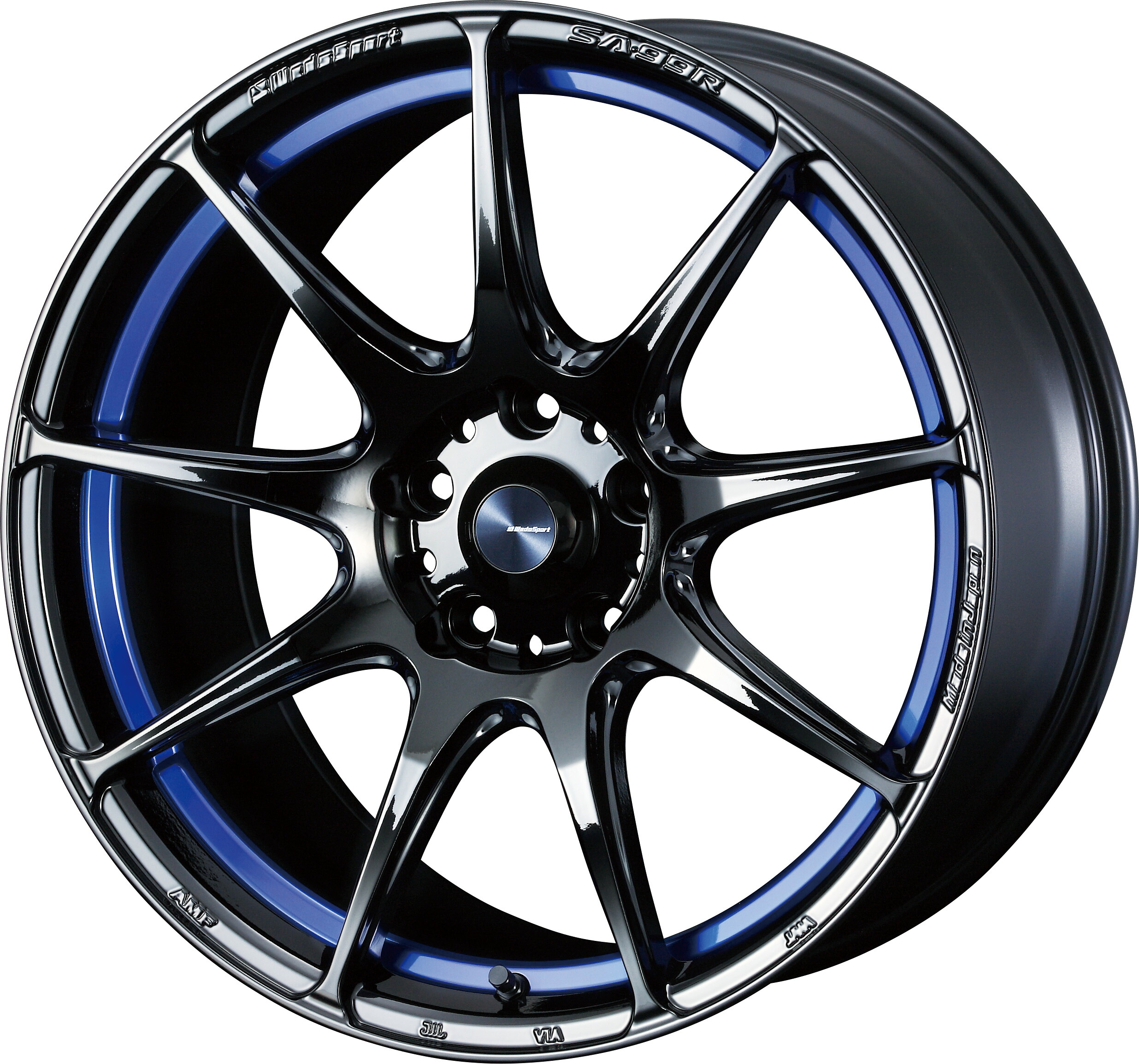 4本以上で特典付 ウェッズスポーツ SA-99R 17x7.5 5H 100 +48 ブルーライトクロームツー / 17インチ ホイール1本 WedsSport SA-99R 個人宅直送可 Weds ウェッズ
