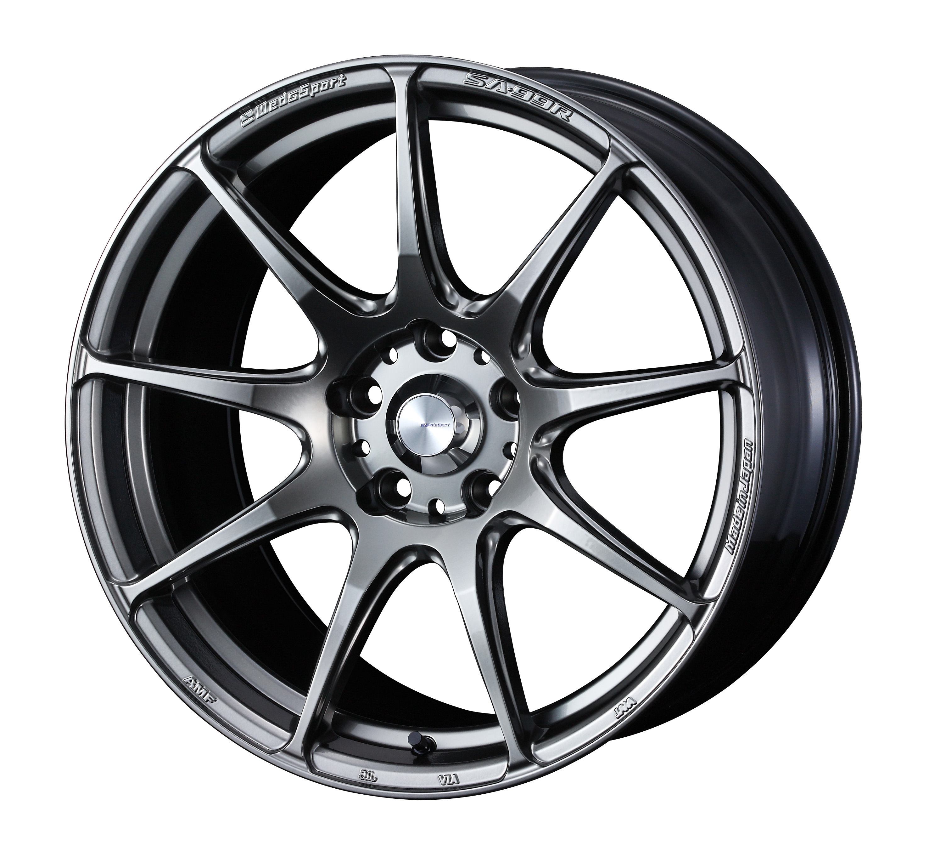 4本以上で特典付 ウェッズスポーツ SA-99R 18x8.5 5H 114.3 +35 プラチナシルバーブラック / 18インチ ホイール1本 WedsSport SA-99R 個人宅直送可 Weds ウェッズ