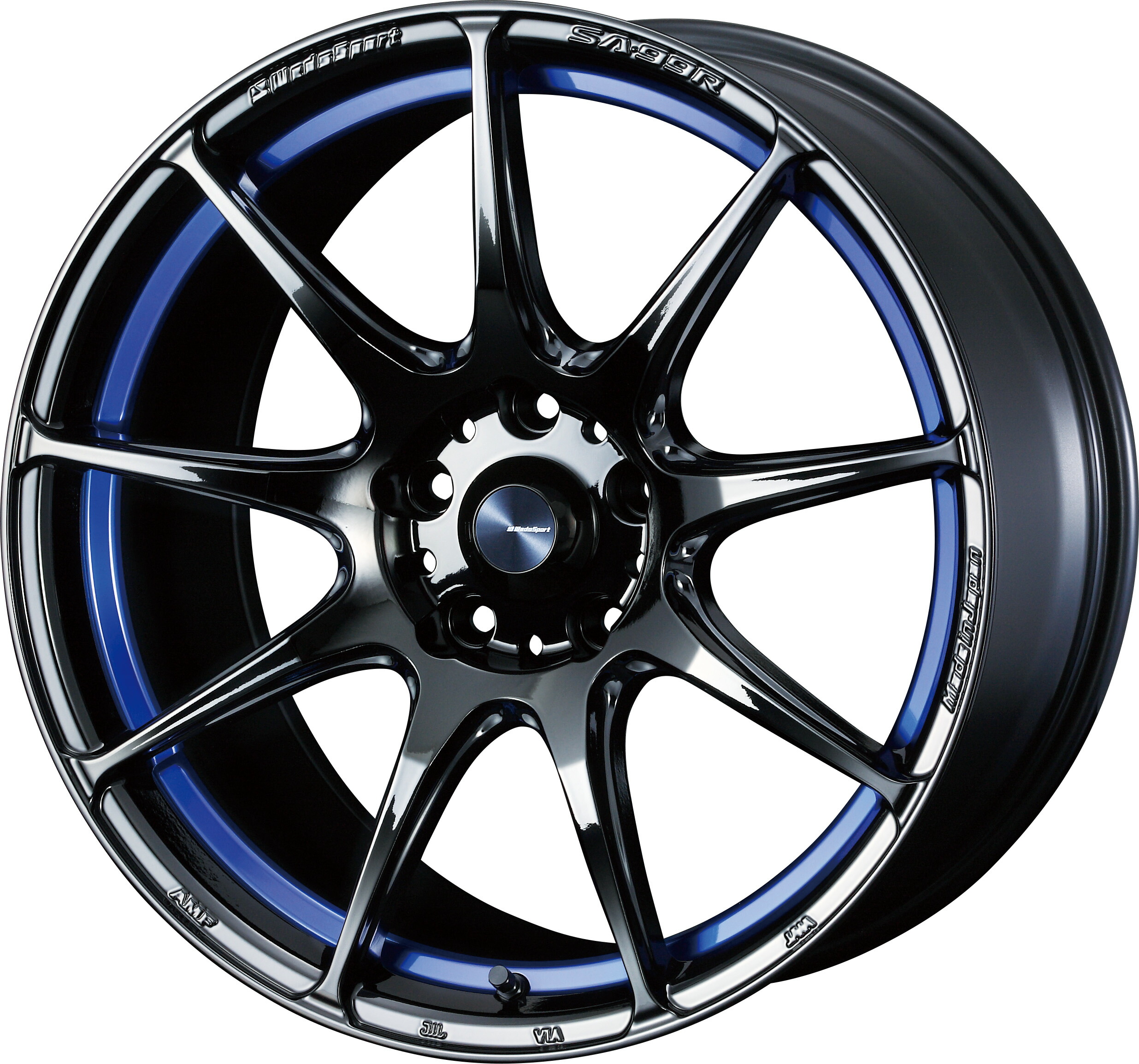 4本以上で特典付 ウェッズスポーツ SA-99R 18x8.5 5H 114.3 +50 ブルーライトクロームツー / 18インチ ホイール1本 WedsSport SA-99R 個人宅直送可 Weds ウェッズ