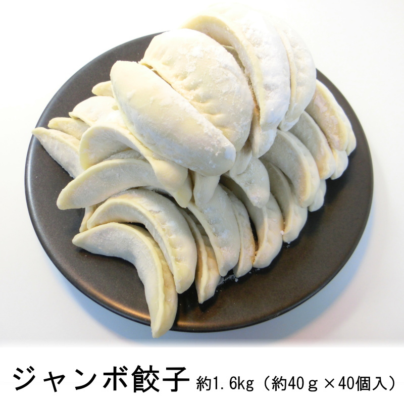 市場 本場 40g 40個 約1.6kg ジャンボ餃子 中華街の味