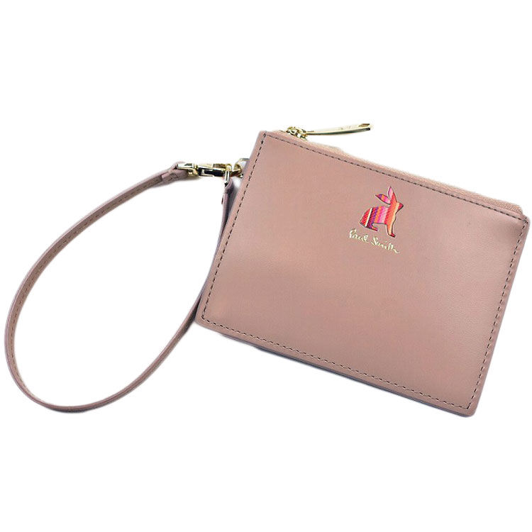 ポールスミス コインケース カードケース パスケース キーケース 定期入れ 小銭入れ レディース ブランド Paul Smith マーケトリー ストライプ ラビット 専用箱付 ベージュ キーリング 付 マルチケース 女性 婦人 本革 革 かわいい おしゃれ PWD992 訳あり