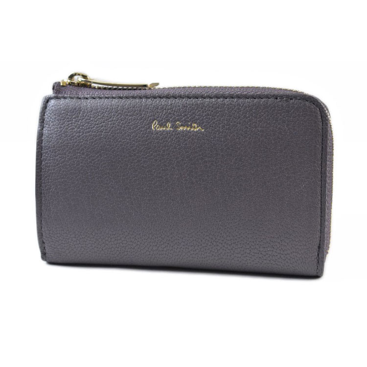 ポールスミス コイン キーケース レディース Paul Smith カラースロット 専用箱付 グレー 女性 婦人 本革 BPW052