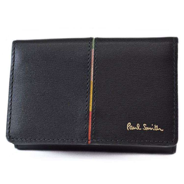 新品 ポールスミス 二つ折り財布 コンパクト レザー 茶色　75B094 ポール・スミス(Paul Smith) レザー メンズ二つ折り財布 | 通販
