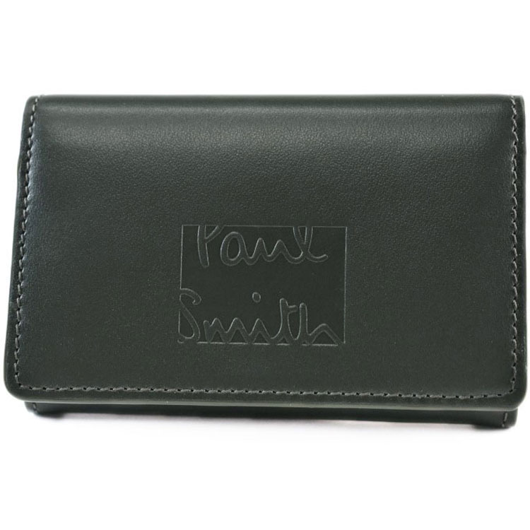 Paul Smith 名刺入れ 黒 PS Paul Smithオンライン限定 名刺入れ（ネイビー） ｜ポール