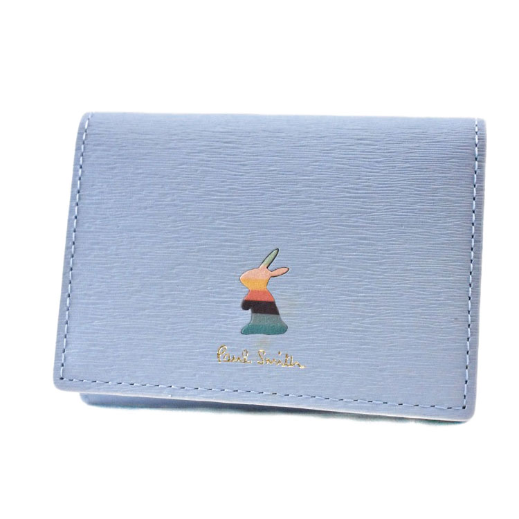 【新品・未使用】Paul Smith 三つ折り財布 水色　箱付き 15-q7884_1.jpg