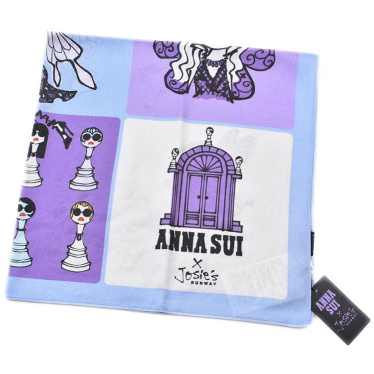 ☆新品☆ＡＮＮＡ　ＳＵＩ　アナスイ　シルクスカーフ　長方形　レース　蝶☆ ANNA SUI ストール マフラー シルクメロープチスカーフ