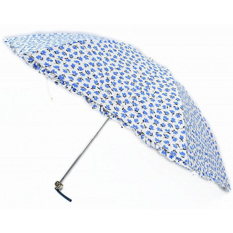 新品ケイトスペード　プチパラソル　フリル　Kate spade ケイトスペード 日傘 パラソル ストライプ フリル 傘 晴雨兼用