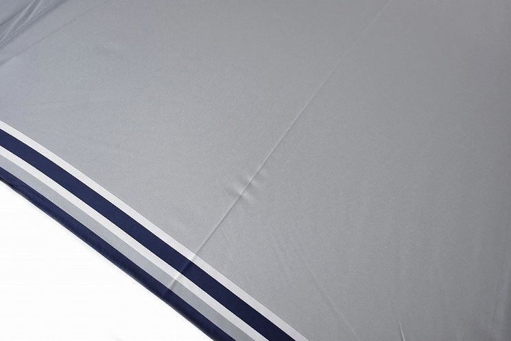 ボルサリーノ 雨傘 長傘 傘 ジャンプ ワンタッチ メンズ ブランド Borsalino パイピング ライン ボーダー グレー 紺 ネイビー 65cm 耐風 男性 紳士 あす楽 Natural Gaz Org