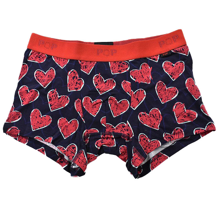 ポールスミス　新品　メンズ　ボクサーパンツ(ハート/ネイビーL) Hearts