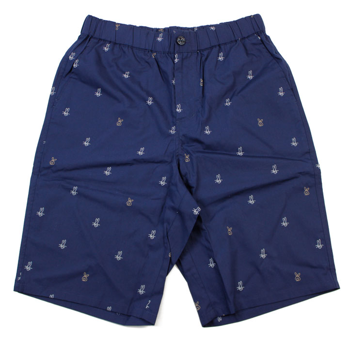 ポールスミス ルームウェア ハーフパンツ パンツ 半ズボン メンズ ブランド Paul Smith ラウンジウエア LOUNGEWEAR ドローイング ラビット プリント ショートパンツ 部屋着 短パン M L LL 紺 ネイビー 20代 30代 40代 50代 プレゼント ギフト 父の日 おしゃれ 男性 紳士