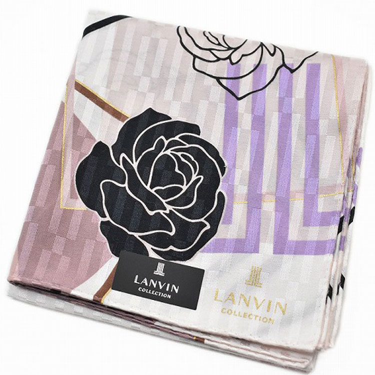 楽天市場】ランバン LANVIN シルク混素材大判ハンカチ無料