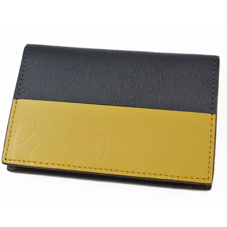ポールスミス カードケース メンズ ブランド Paul Smith カラーブロックストライプ 二つ折り 専用箱付 カーキ グリーン 10代 20代 20代 30代 40代 50代 60代 プレゼント ギフト かっこいい おしゃれ 中学生 高校生 男性 紳士 本革 BPS491｜Selectshop season