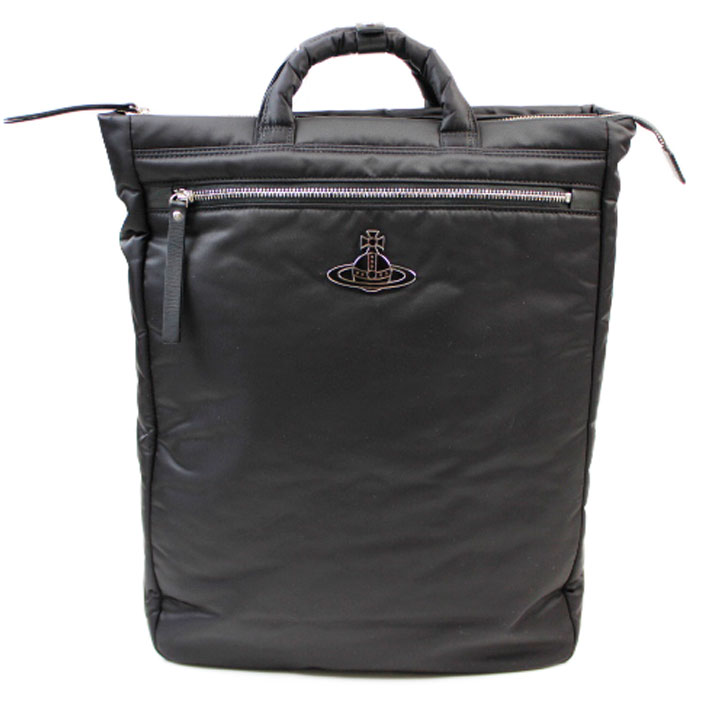 ヴィヴィアン ウエストウッド バックパック リュック 2wayバッグ メンズ ブランド Vivienne Westwood エナメルORB 黒 ブラック 男性 紳士 ノートPC タブレット 大学生 大学 通勤 通学 20代 30代 40代 50代 ビジネス おしゃれ 男性 紳士 プレゼント ギフト