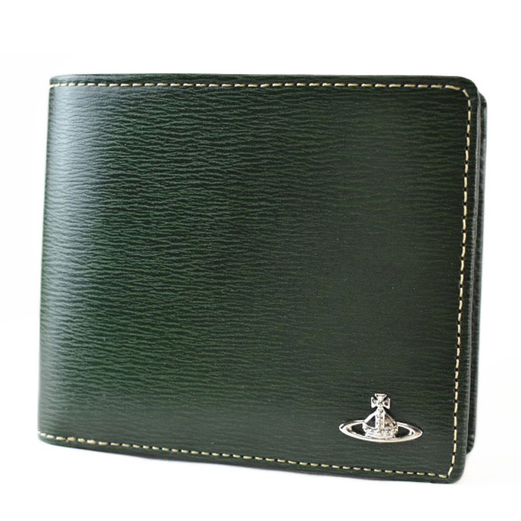 ヴィヴィアンウエストウッド 二つ折り財布 メンズ ダークグリーン ワイヤーORB 楽天市場】ヴィヴィアン ウエストウッド 二つ折り 財布 メンズ