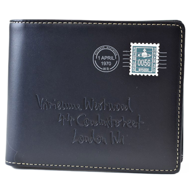 (美品) Vivienne Westwood エンベロープ　二つ折り財布 送料無料】【ラッピング無料】ヴィヴィアン ウエストウッド Vivienne