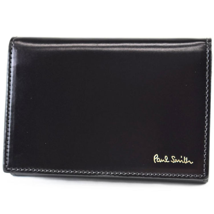 Paul Smith 名刺入れ　 蝋引きコードバン　極美品　ブルーカラー　希少 Paul Smith - ポールスミス コードバン 名刺入れ ビジネス小物
