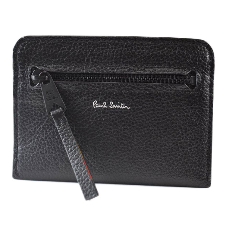 Paul Smith ブライトストライプトリム　名刺入れ　ブラック ブライトストライプトリム 名刺入れ