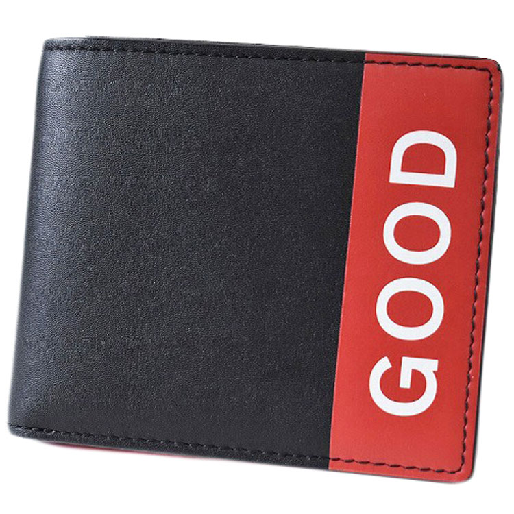 ピーエスバイ ポールスミス 二つ折り 財布 札入れ メンズ ブランド PS BY PAUL SMITH GOOD ロゴ AGOOD BLACK フラップ 専用箱付 黒 ブラック 男性 紳士 本革 PSZ240