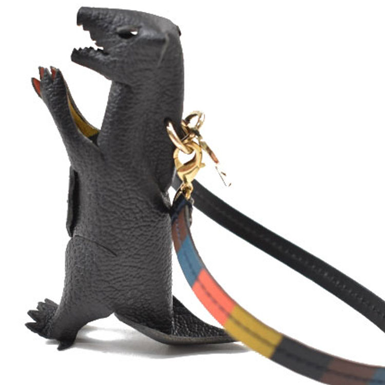 ポールスミス キーホルダー ストラップ メンズ ブランド Paul Smith ダイナソー 恐竜 レザークラフト 専用箱付 黒 ブラック 男性 紳士 本革 PSC920