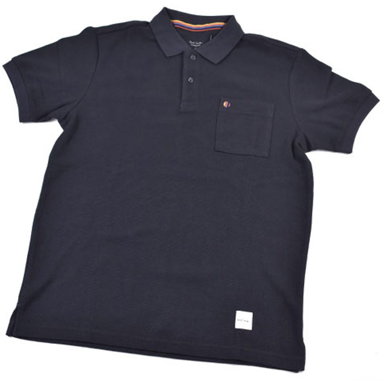ポールスミス 半袖ポロシャツ L メッシュ DRY マルチスポット サックス ポールスミス 半袖ポロシャツ L メッシュ DRY マルチスポット