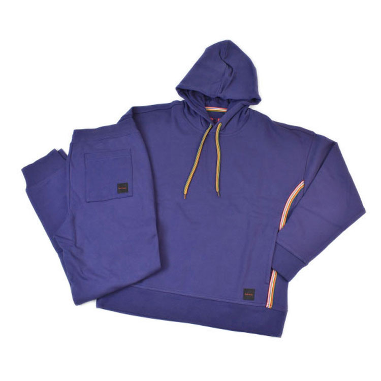極点スミス POP お座敷御召しもの パーカー メンズ ブランド名 Paul Smith POP 待ち合い室御召しもの 上下 書き割り マルチ色つや磁気テープ 歳月 長袖 フーディ 汗水 ロングズボン下 M L LL パープル 成人男性 成人男性 差し上げ物 差し上げ物 新品