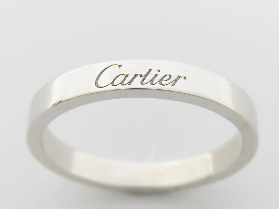 カルティエ Cartier エングレーブド プラチナ950 #13号 53 カルティエ Cartier エングレーブド プラチナ950 #13号 53