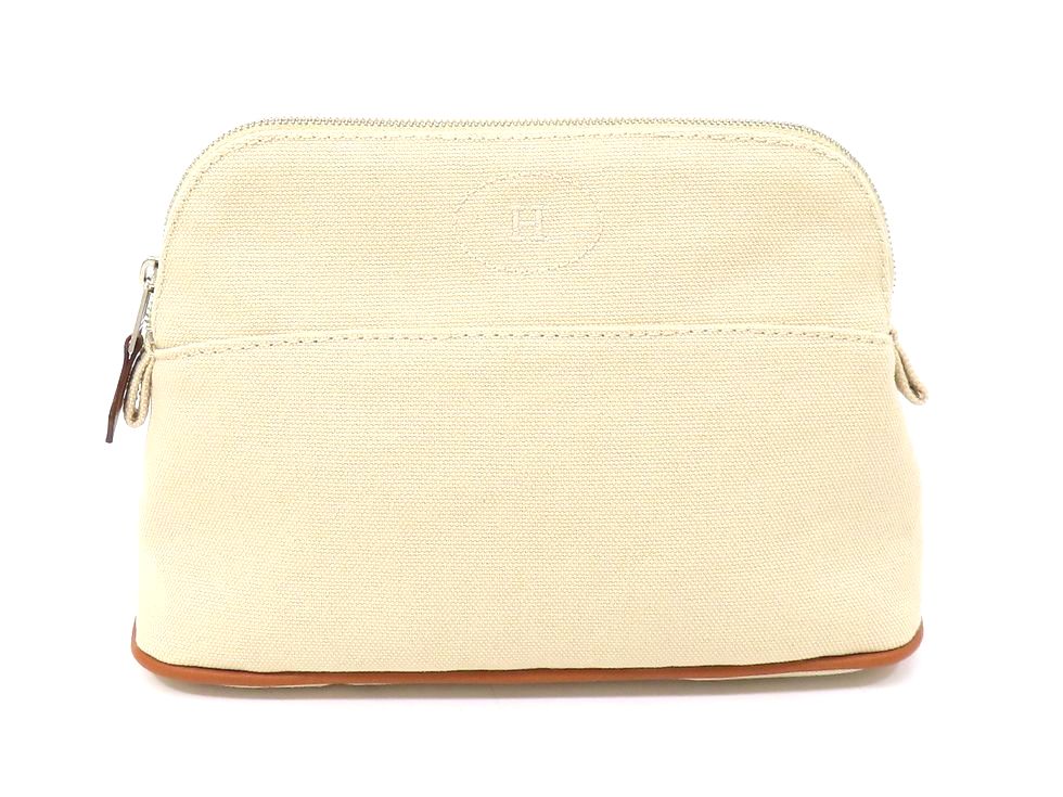 エルメス H103773M キャンバス ナチュラル ボリード ポーチ20 ミニ ポーチ 【池袋店】【中古】｜質 セキネ
