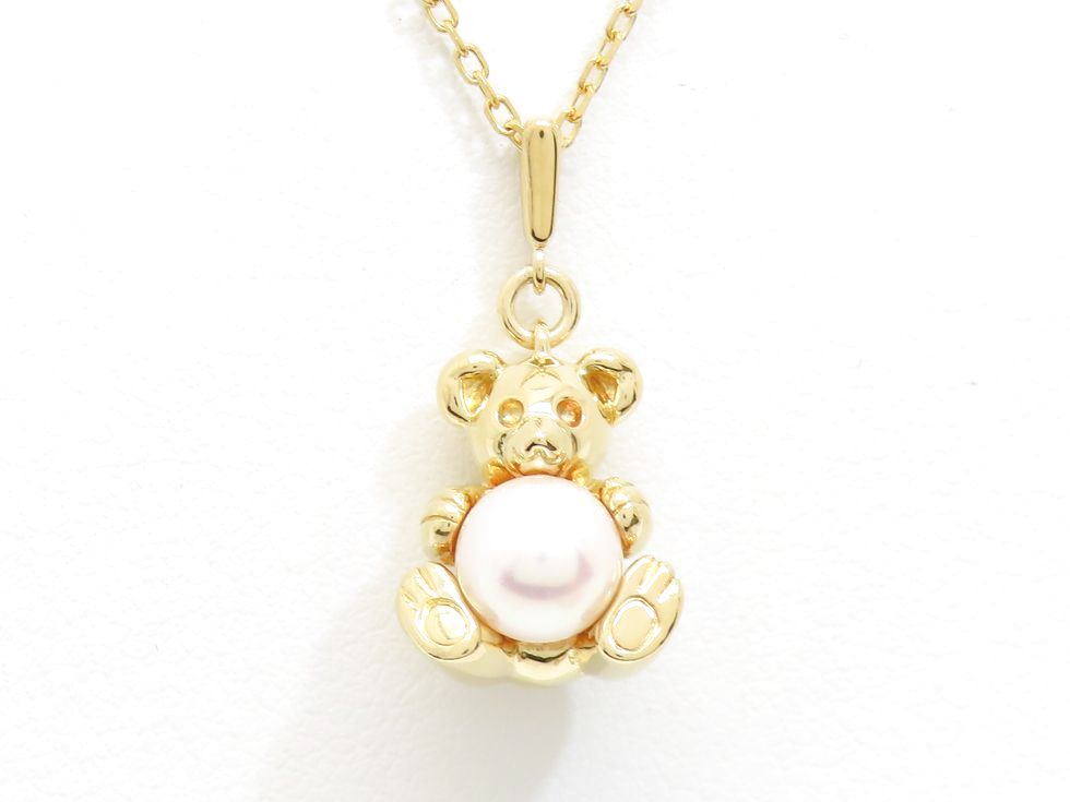 楽天市場】ミキモト MIKIMOTO ネックレス クマ テディベア モチーフ