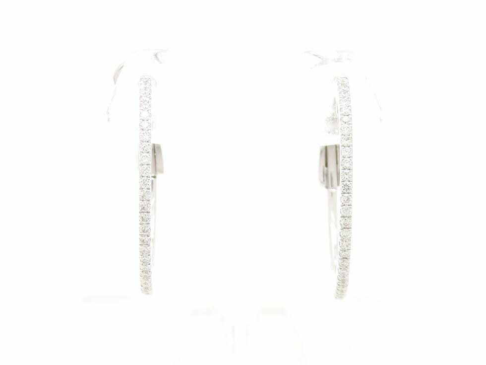K18WG メレダイヤ0.10ct×2 ピアス 【池袋店】【中古】