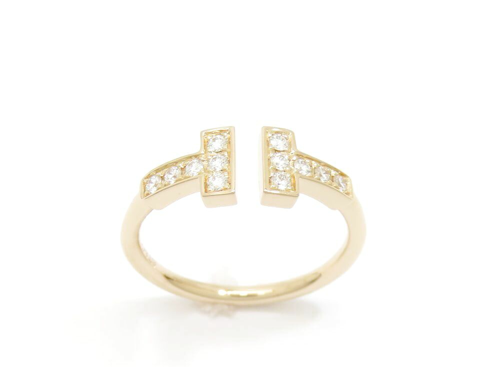 ティファニー 60147323 K18RG メレダイヤ(公式0.13ct) ティファニーTワイヤーリング #6.5【池袋店】【中古】