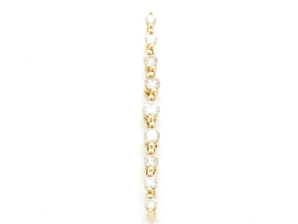 ジーエスティービー K18YG メレダイヤ0.35ct ペンダント【池袋店】【中古】｜質 セキネ 29,861円