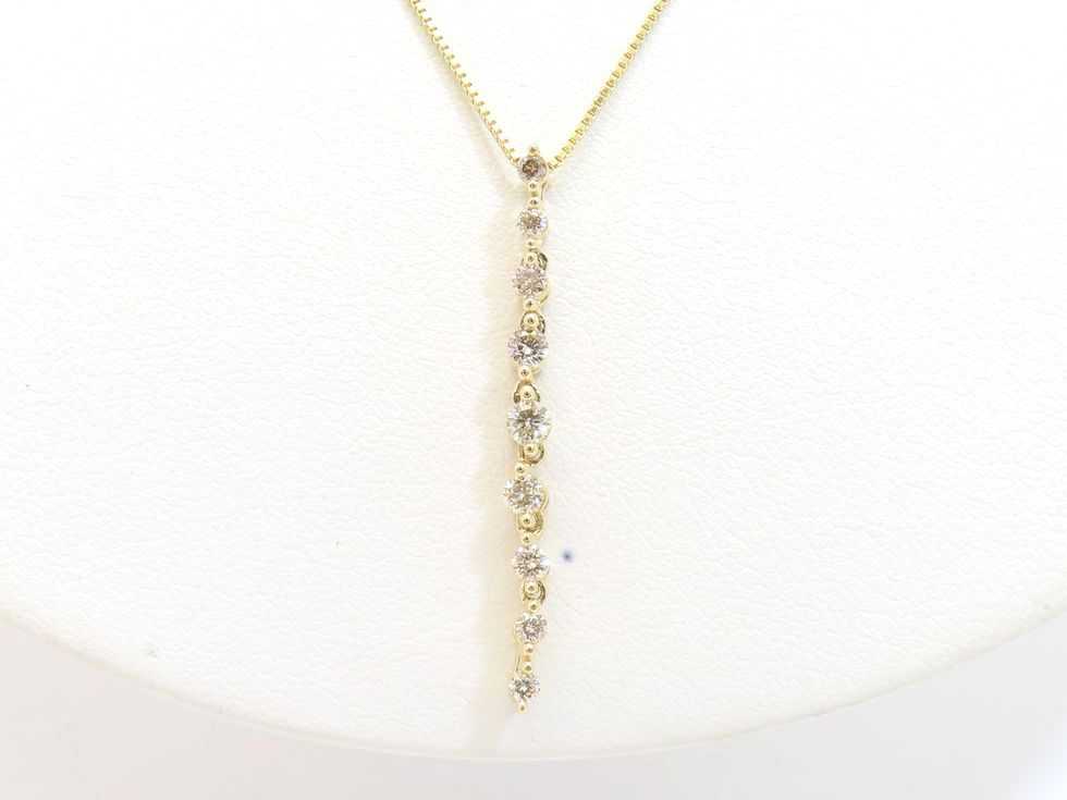 【新着】GSTV K18YG ダイヤモンド 0.35ct ネックレス【池袋店】【中古】｜質 セキネ