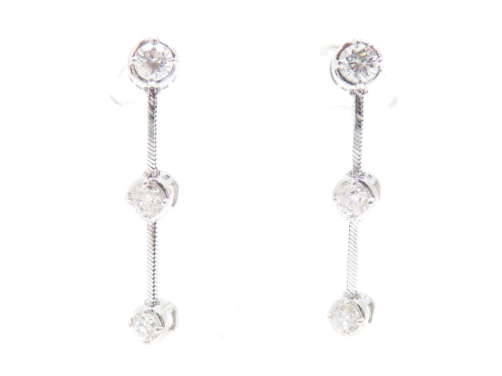 K18WG ダイヤモンド0.30ct×2 ピアス【池袋店】【中古】|質 セキネ