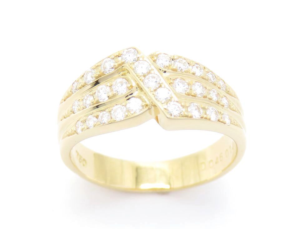 【新着】ポーラ K18YG ダイヤモンド0.46ct リング #12【池袋店】【中古】|質 セキネ