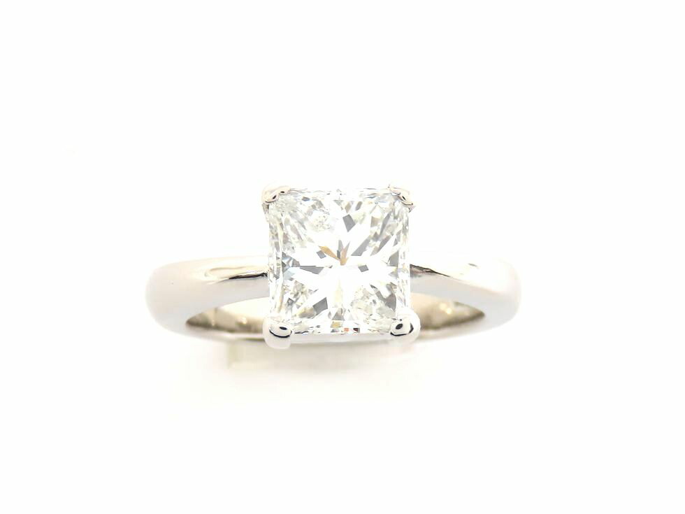Pt900 ダイヤモンド2.002ct(I/SI-2/SQ) リング #9.5【池袋店】【中古】|質 セキネ