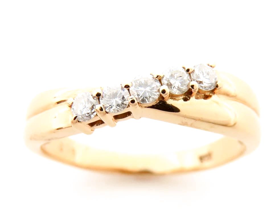 K18PG ダイヤモンド0.19ct デザイン リング #10.5【池袋店】【中古】
