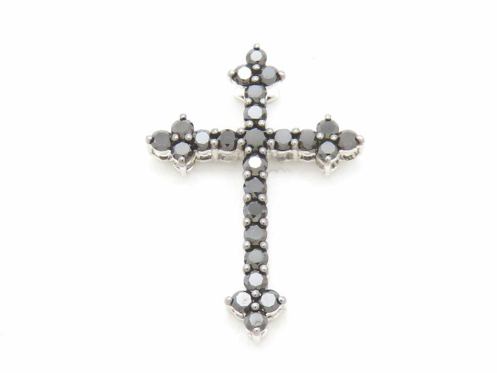 K18WG 黒いこと金剛石0.80コンピュータ断層撮影法 シャンデリヤ【池袋店】【中古】