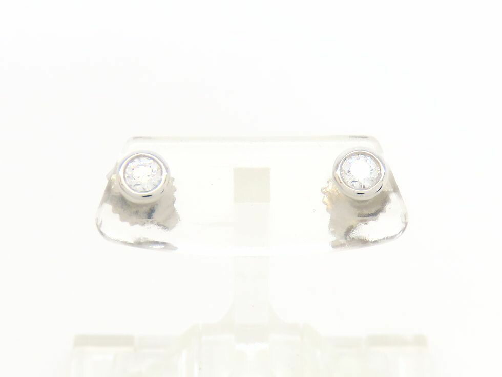 【美品】ティファニー K18 バイザヤード ダイヤ ピアス 片耳用 5267 美品】ティファニー K18 バイザヤード ダイヤ ピアス 片耳用 5267