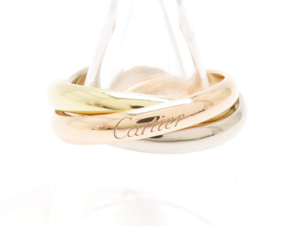 カルティエ B4234252 K18スリーカラー トリニティリング クラシックモデル #52【池袋店】【中古】