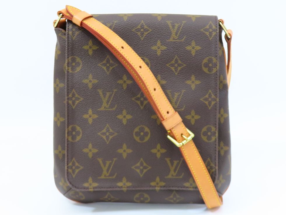 【美品】ルイヴィトン　Ｍ51387　ミュゼットサルサ　モノグラム　LV　ブラウン LOUIS VUITTON ルイヴィトン M51387 ミュゼット・サルサ
