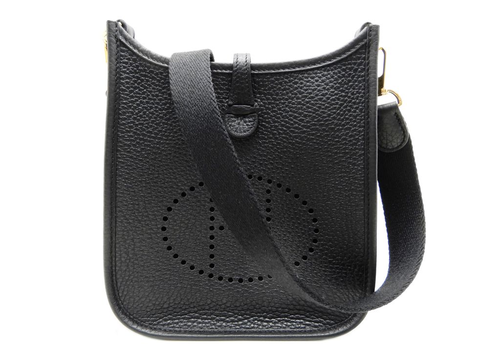 エルメス トリヨンクレマンス 黒いこと×GD金具 W目じるし エブリン TPM ショルダーバッグ 【新宿店】【中古】
