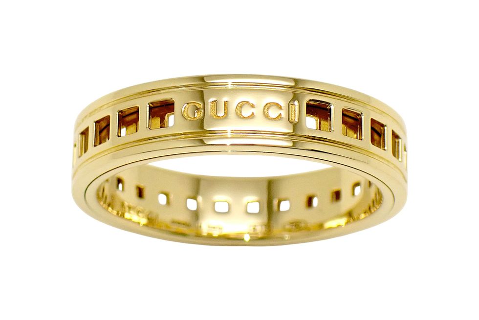 楽天市場】【返品OK】 【中古】グッチ スクエア リング K18ホワイト