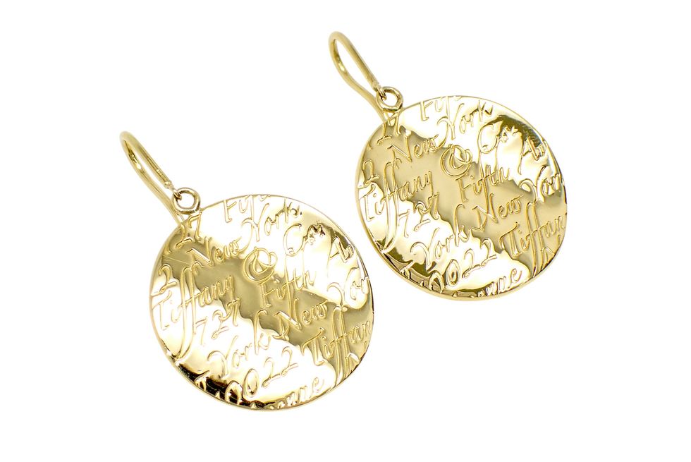 楽天市場】ティファニー シグネチャーノットピアス/K18YG/750-5.0g