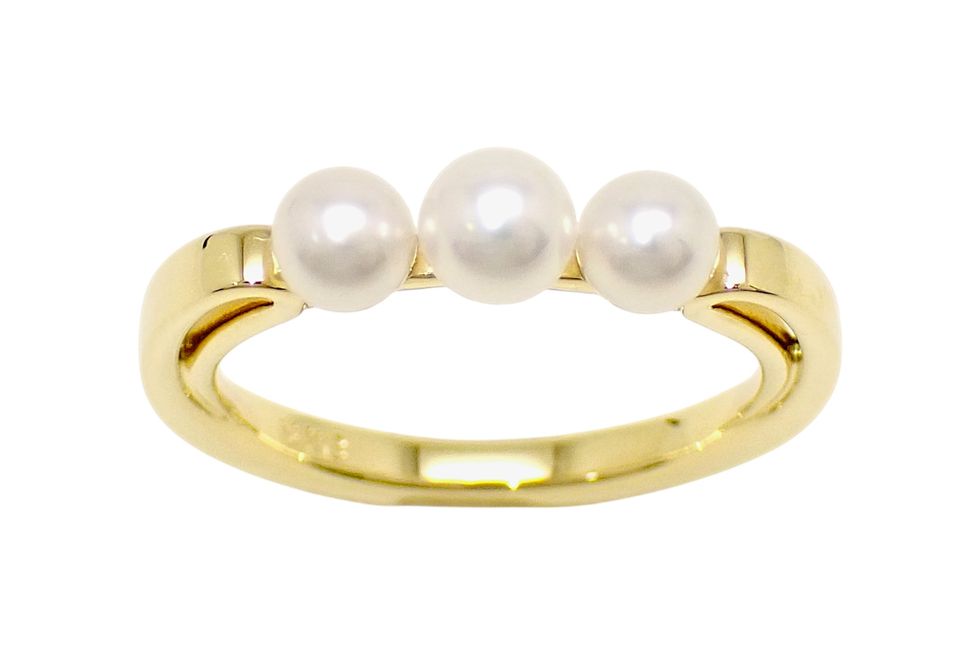 Mikimoto PR-1426K シンプルパールリング 緑屋質屋】ミキモト ベビーパール リング PR-1426K K18YG【中古】 : 緑