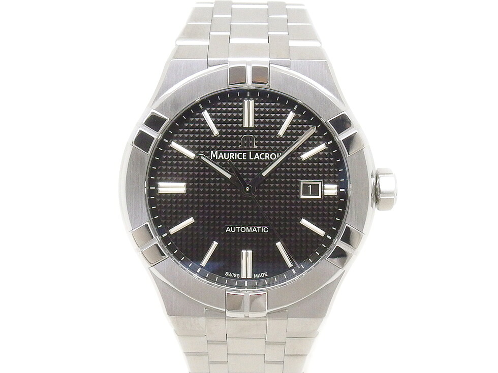 モーリス・ラクロア AI6008-SS002-330-1 アイコン オートマチック デイト 42MM シースルーバック SS 自動巻き メンズ 時計 【新宿店】【中古】｜質 セキネ