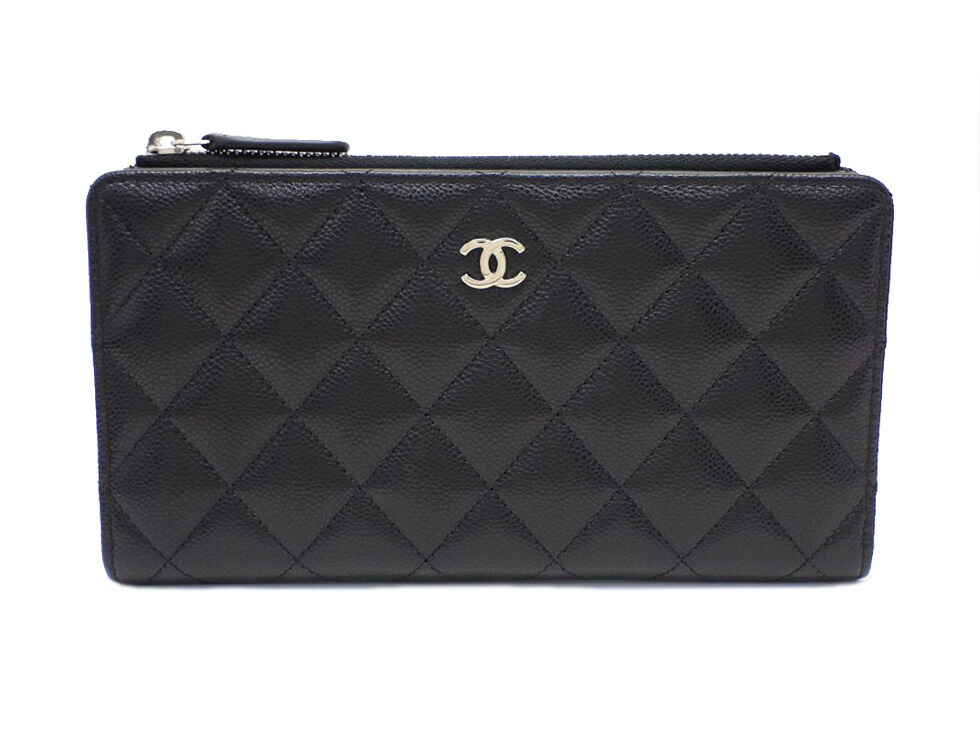 楽天市場】シャネル キャビアスキン マトラッセ 二つ折り