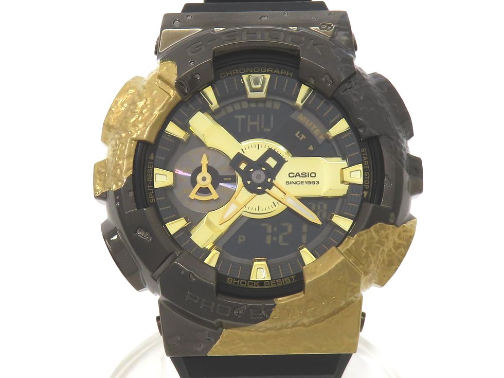 カシオ GN-114GEM-1A9JR G-SHOCK 40周年押さえる模範例 アドベンチャラーズ 石ころ 脂 SS 石英 メンズ時辰儀 【池袋店】【中古】