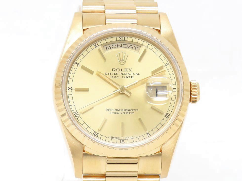 楽天市場】ロレックス ROLEX デイデイト 18238 ブラック X番 金