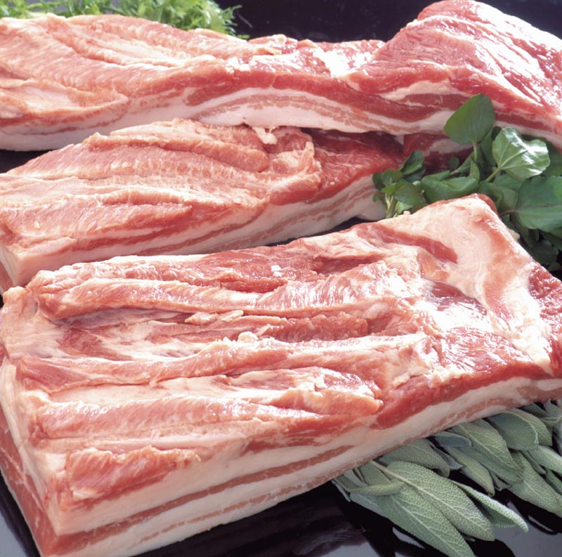 国産豚ばらブロック 4kg|ハム工房セキ