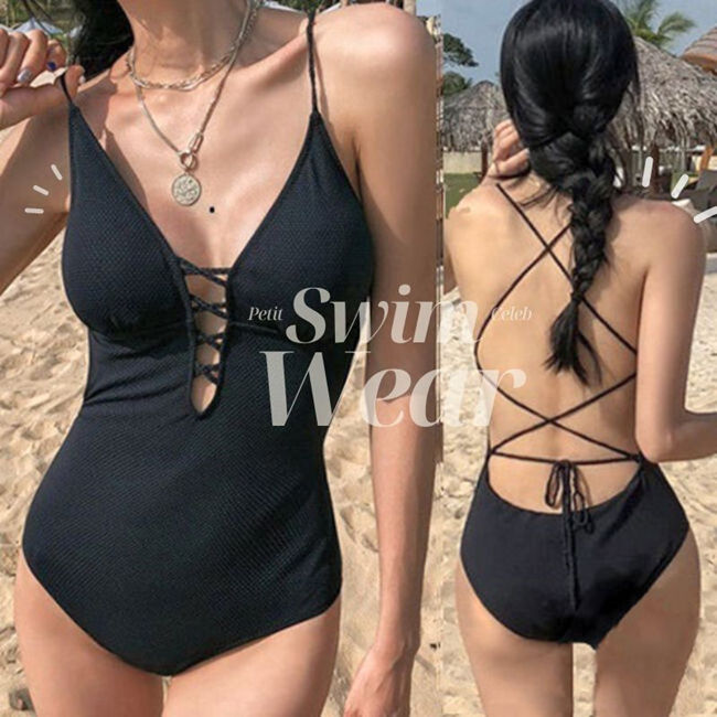 つぼみワンショルダースイムウエア水着 ブラック BLK 新品未着用 セール】ワンショルダー水着（水着）｜Lace Ladies（レース